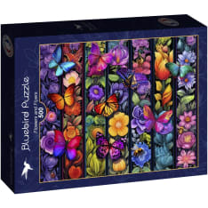 Bluebird Flowers and Flyers 500p palapeli