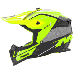 Nox N633 Revolt1 neon yellow/black crossikypärä