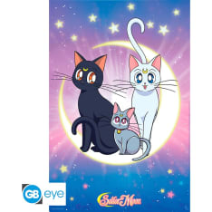 GB Eye Sailor Moon Luna, Artemis & Diana 91.5x61cm juliste