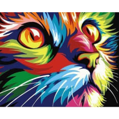 Figure'd Art  Cat Pop Art ristipistotyö