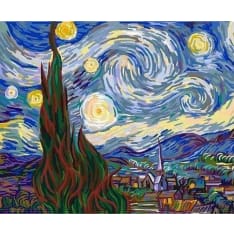 Figure'd Art numeromaalaus Van Gogh Starry