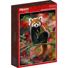 Alipson Red Panda Sits On A Branch 1000p palapeli