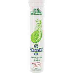 Megavit C-vitamiini 80 mg 20 poretabl. ravintolisä