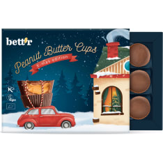 Bett'r Luomu maapähkinävoi 156 g suklaakuppirasia