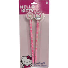 Hello Kitty 2 pcs eraser topper pencil