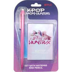 K‑pop pencil and notepad set, A6 size