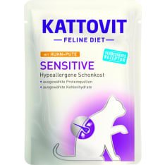 Kattovit Sensitive Kana & Kalkkuna 85 g annospussi kissalle