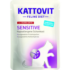 Kattovit Sensitive Kana & Ankka 85 g annospussi kissalle