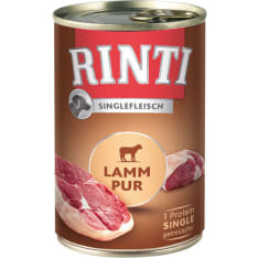 Rinti Singlefleisch Pur 400 g lamb dog food
