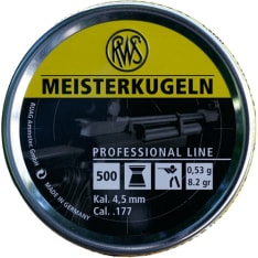 RWS Meisterkugeln 4,5 mm 500 kpl ilmakiväärin luoti