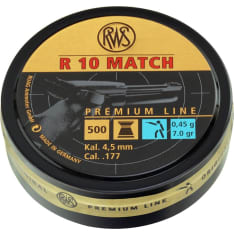 RWS R-10 LP Match 4,5 mm 500 kpl ilmapistooli luoti