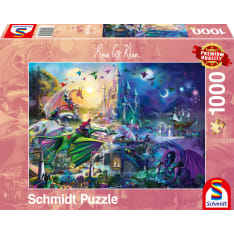 Schmidt Rose Cat Khan: Nightly Dragon Competition 1000p palapeli