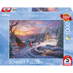 Schmidt Thomas Kinkade: Disney Cinderella Bringing Home for Christmas 1000p palapeli