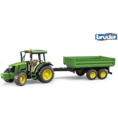 Bruder 02108 John Deere 5115M traktori + peräkärry