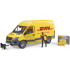 Bruder Mercedes Benz Sprinter DHL, mukana kuljettaja