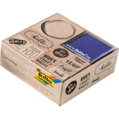 Wood stamps set lettering 10 stamps + 2 inkpads