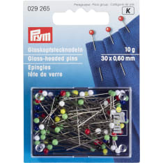 Prym lasipäinen nuppineula