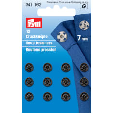 Prym 7 mm black sewable Neppi