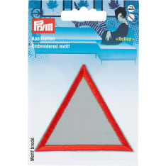 Prym warning triangle iron-on reflector patch