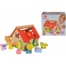Eichhorn Shape Sorter House muotopalikka maalaistalo