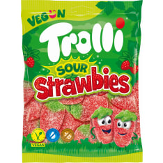 Trolli Sour Strawbies 175 g karkkipussi