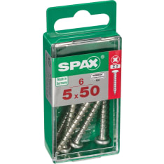 Spax T-Star Plus 5x50 kupukanta 6kpl yleisruuvi