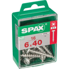 Spax T-Star Plus 6x40 kupukanta 16kpl yleisruuvi