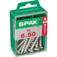 Spax T-Star Plus 6x50 kupukanta 16kpl yleisruuvi