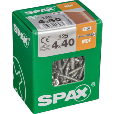 Spax TX 4x40 125kpl mdf-levyruuvi