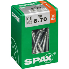 Spax TX 6x70 uppokanta 30kpl yleisruuvi