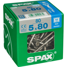 Spax TX 5x80 RST countersunk socket 80pcs universal screw