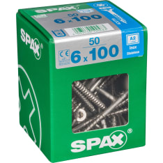 Spax TX 6x100 RST uppokanta 50kpl yleisruuvi