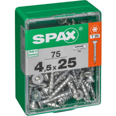 Spax TX 4,5x25 uppokanta 75kpl yleisruuvi