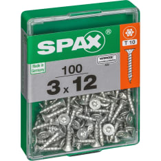 Spax TX 3x12 uppokanta 100kpl yleisruuvi