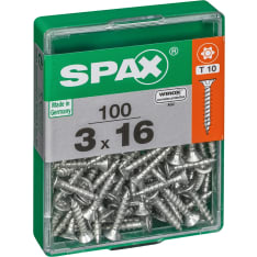 Spax TX 3x16 uppokanta 100kpl yleisruuvi