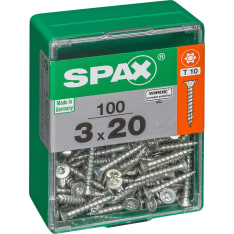 Spax TX 3x20 countersunk socket 100pcs universal screw