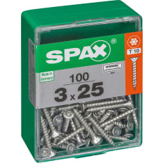 Spax TX 3x25 uppokanta 100kpl yleisruuvi