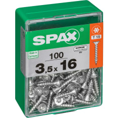 Spax TX 3,5x16 uppokanta 100kpl yleisruuvi