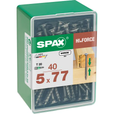 Spax TX 5x77 40kpl leveäkantaruuvi