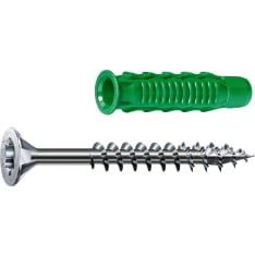 Spax 6x30 + TX 4,5x45 15+15kpl tulppa