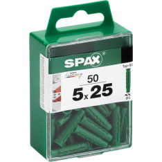 Spax 5x25 50kpl seinätulppa