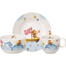 Villeroy & Boch Happy As A Bear 3-osainen lasten astiasto