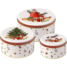 Villeroy &amp; Boch Winter Collage Accessories 3-piece glass set