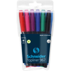 Schneider Topliner 967 04 6pc fibre tip pencils