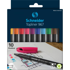 Schneider Topliner 967 04 10pcs fibre tip pen