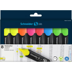 Schneider Job 8pcs highlighter pen