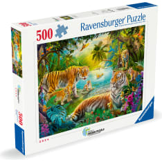 Ravensburger Tiger Family In The Oasis 500p puzzle