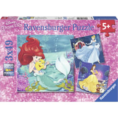Ravensburger Princesses Adventure 3x49p palapeli