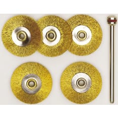 Proxxon 22 mm brass brush disc