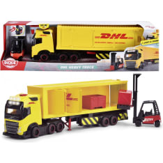 Dickie DHL Heavy Truck Volvo rekka-auto ja trukki